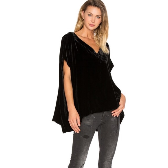 NEW Marcelo Burlon Leona velvet draped top